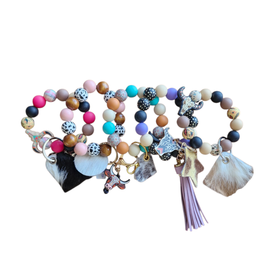 Beaded Wristlet Keychain