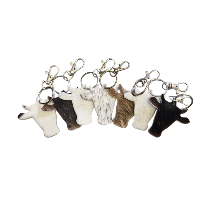 Cowhide Keychain