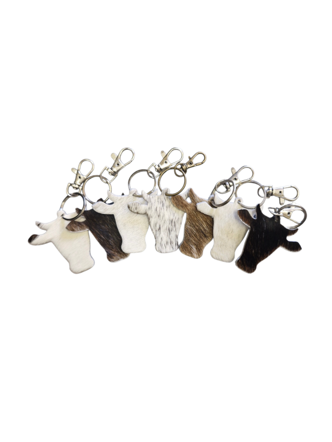 Cowhide Keychain