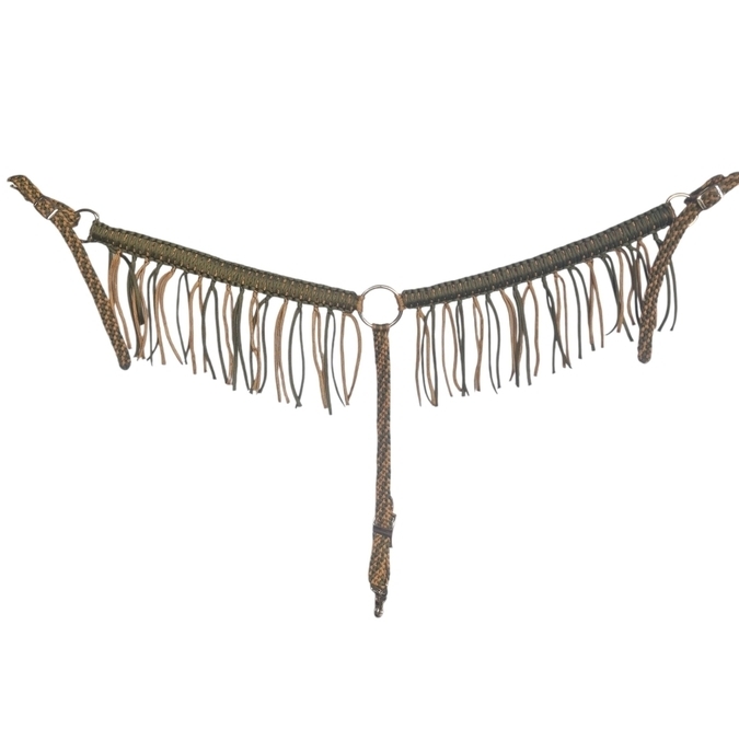 Green & Gold Fringe Breastplate