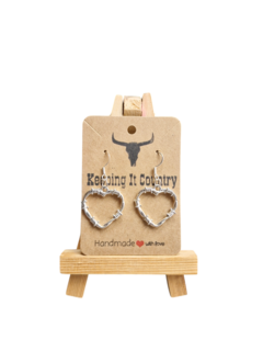 Heart shaped Barbed Wire Earrings